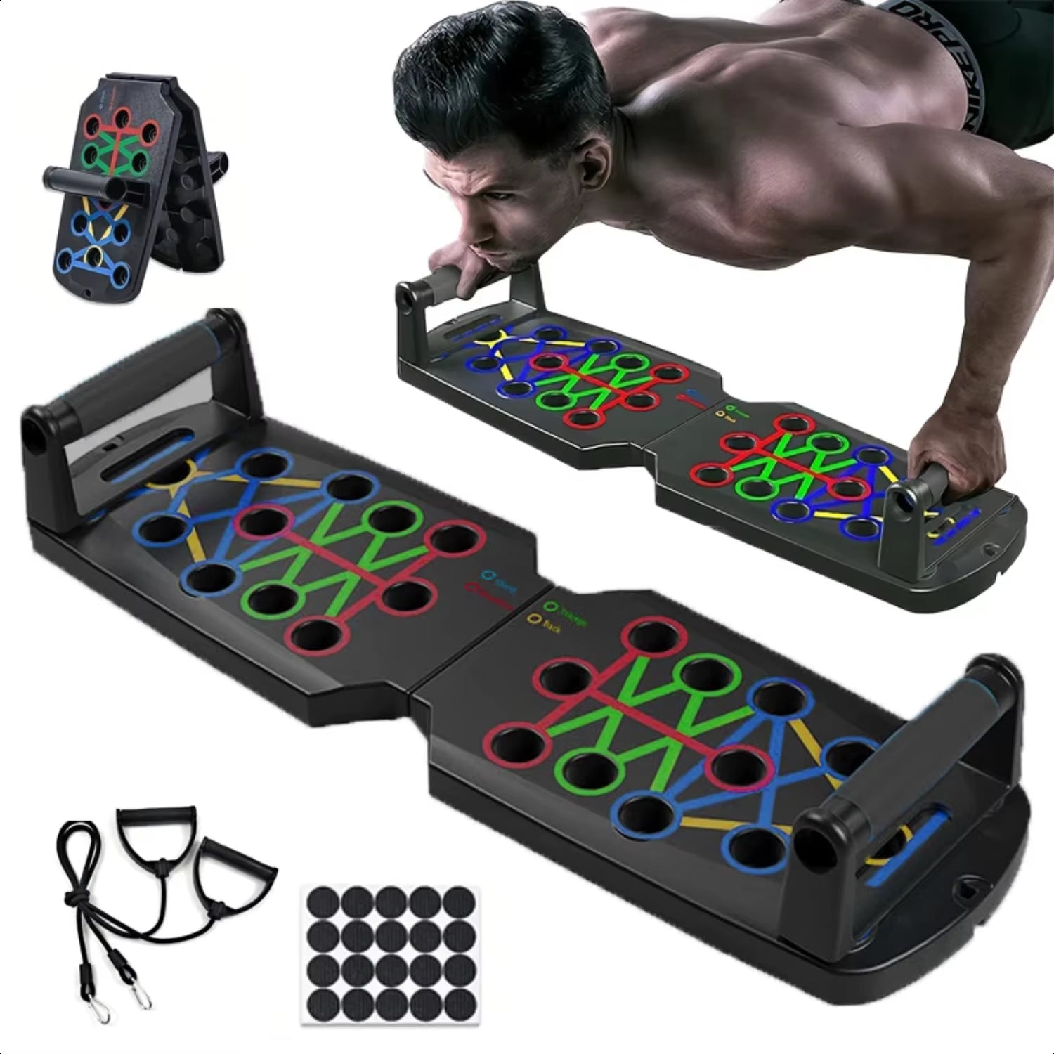 Ultimate Heavy Duty Portable Home Gym Equipment Set - Versatile and Compact for Effective Full Body Strength Training - Adjustab